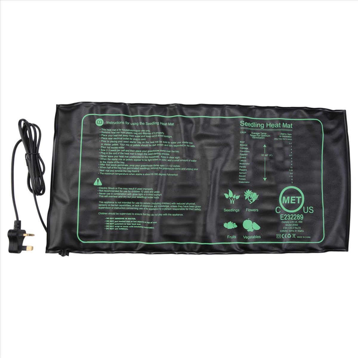Tapis chauffant pour semis cer - Heat Mat Seedling avis et prix